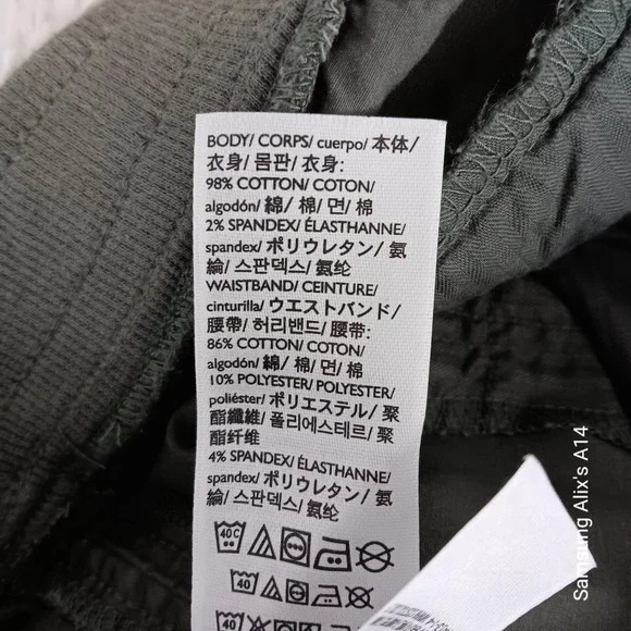 Eddie Bauer Women Pants Size 8 Mility Green Cargo Capri Hiking Cotton Blend - Picture 7 of 11